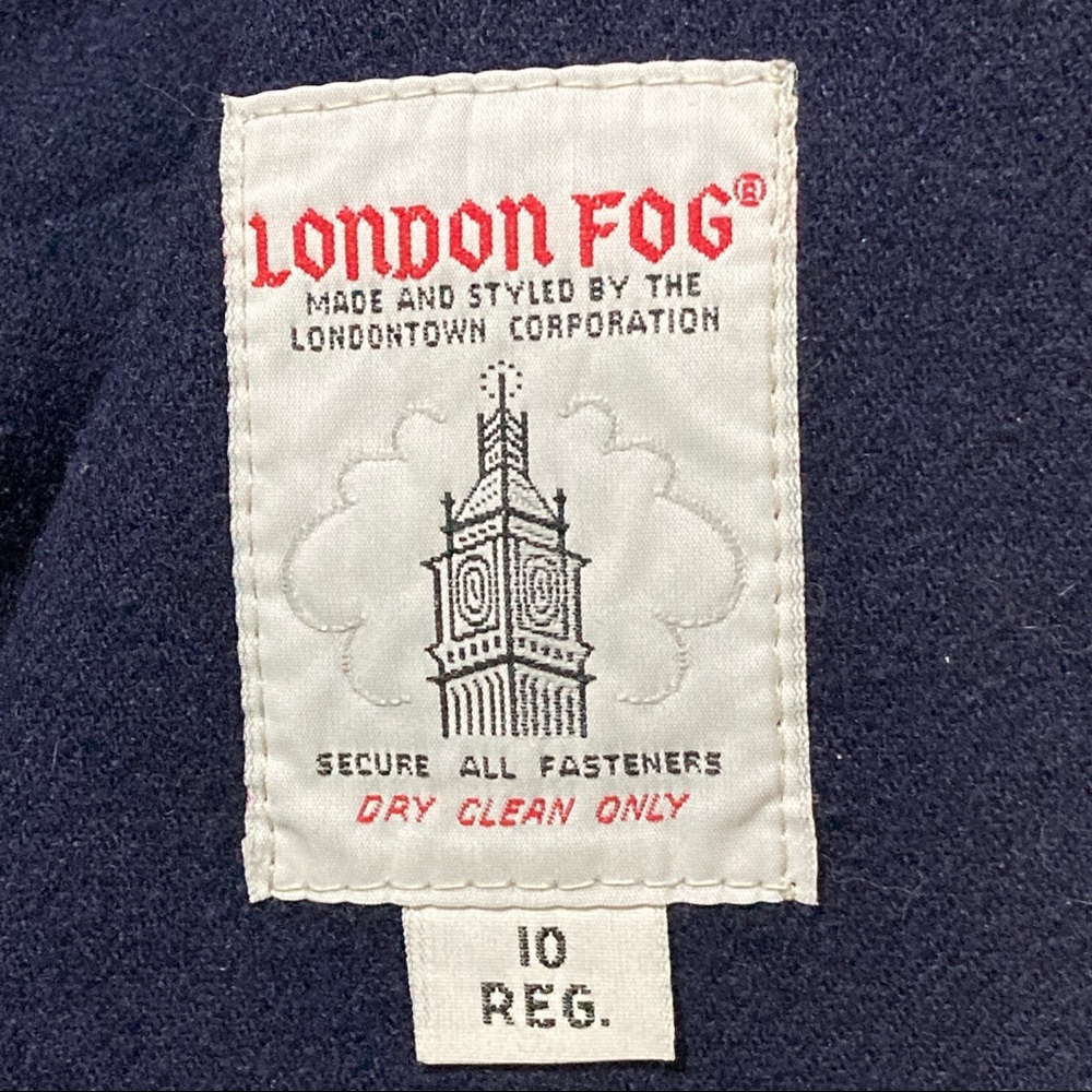 London Fog Trench Coat Beige Size 10 Regular - Picture 13 of 16